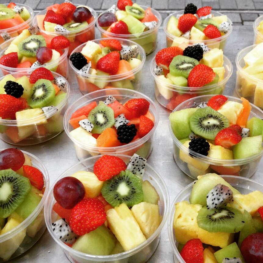 Fruit en Rauwkost salade